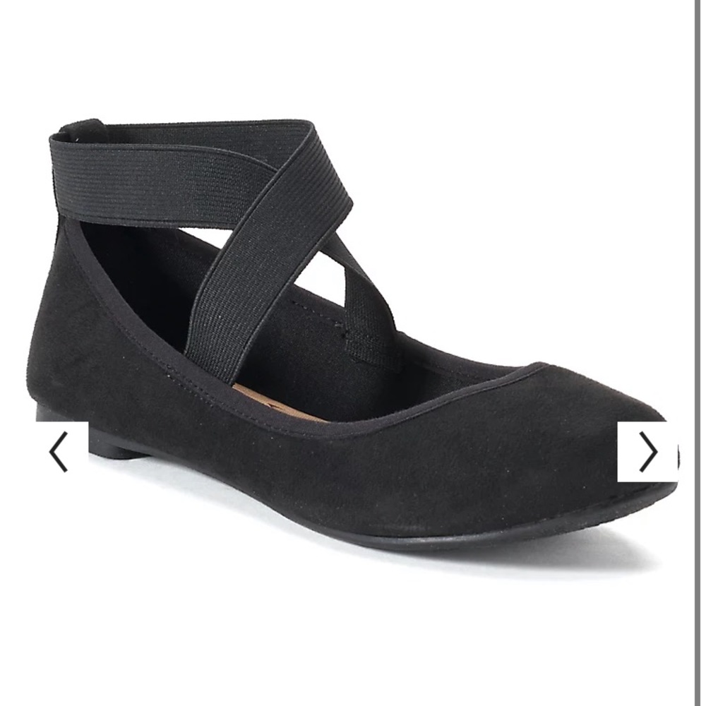 SO seadragon women's black strappy flats 7